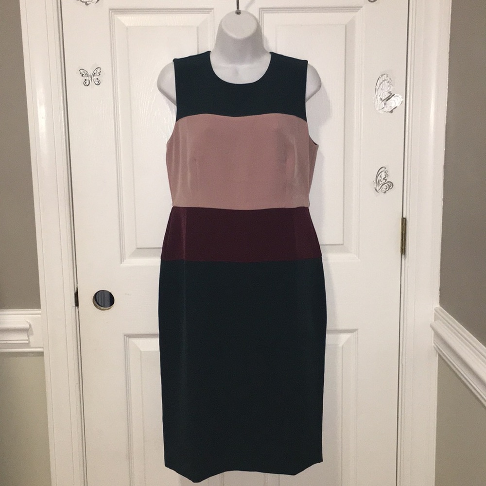 Ann Taylor Color Block  Dress Free Shipping